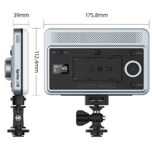 VILTROX 18W 2800K-6800K CRI 95+ On Camera LED Panel Video Light, 1800LUM Smartphone Control LED Key Light, Dimmable Photography Fill-in Lamp 10 Lighting Effects for Photography YouTube Tiktok