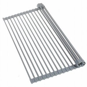 josoft over the sink dish drying rack, roll up sink dish drainer rack multipurpose foldable kitchen stainless steel dish rack sink drying rack 20.6"x14.0"……