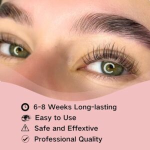 Lash Lift Kit and Brow Lamination Kit 2 in 1 Solution, DIY Eyebrow and Lash Perm Kit at Home, 6-8 Weeks Long Lasting, Professional Reault Instant Lifting & Curling