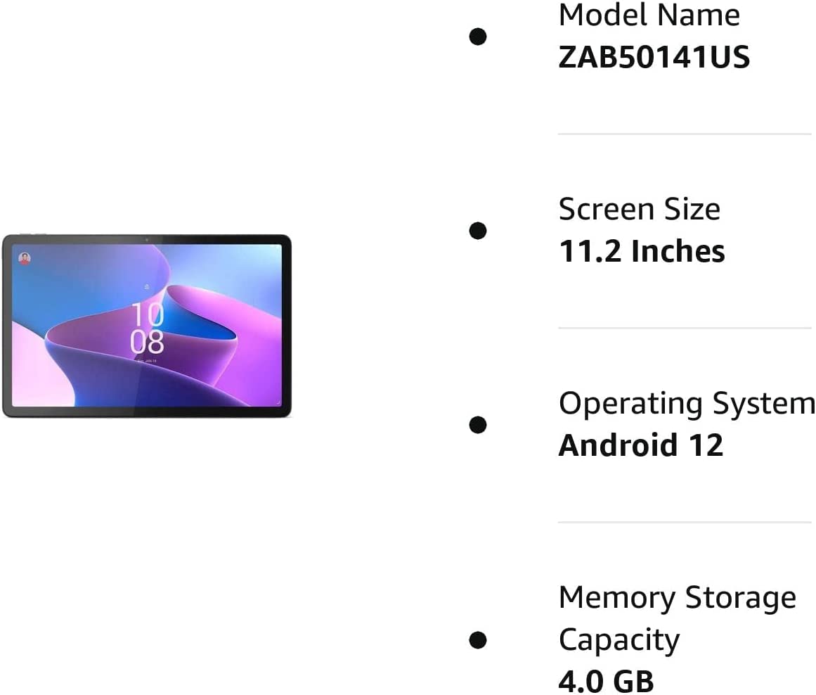 Lenovo Tabet P11 Pro Gen 2, 11.2" 2.5K OLED Touch 420 nits, MediaTek Kompanio 1300T, 4GB, 128GB Storage, Android 12, Storm Grey + Accessories