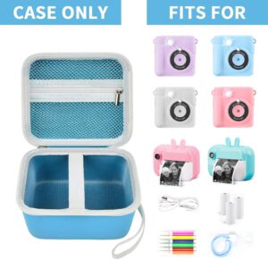 PAIYULE Kid Camera Case Compatible with Instant Camera for Kids Digital Video Cameras Storage Holder Bag for Girls Toddler Camera And Print Paper(Box Only) (Blue)