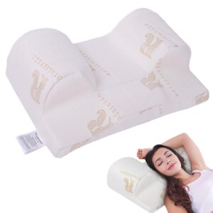 royalisneeo beauty pillow, wrinkle prevention back sleeping pillow, anti wrinkle & anti aging, memory foam beauty sleep pillow to keep head straight (standard)
