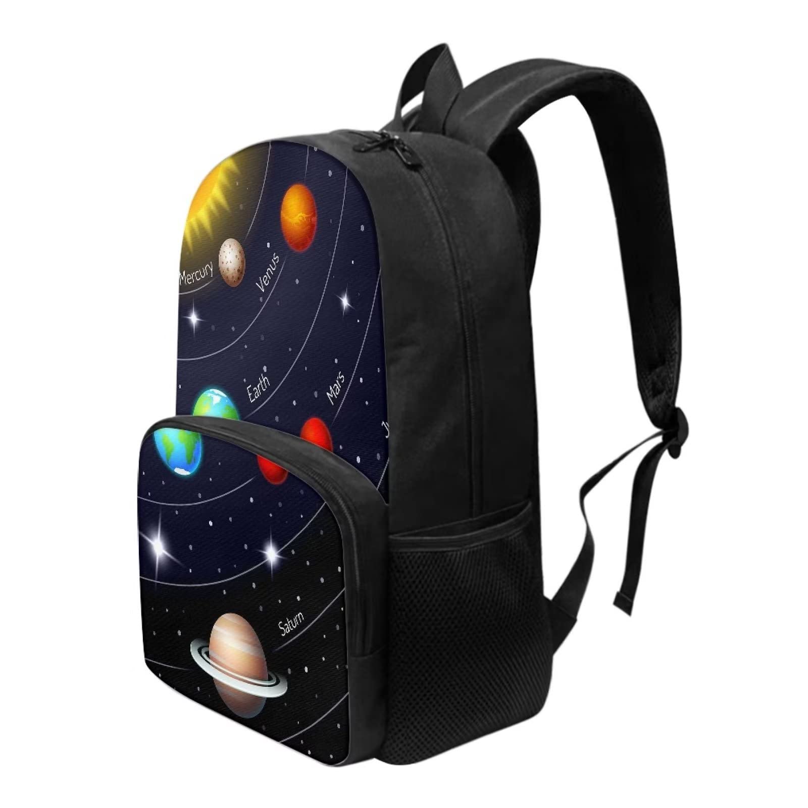 Mumeson Space Planet Backpack School Bag for Kids Teen Casaul School Backpack Daypack Lightweight School Bags Bookbags Soft Backing Breathable School Bag Satchel