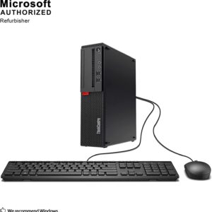 Lenovo ThinkCentre M910S SFF Desktop Computer, Intel Quad Core i5-6500 up to 3.6GHz, 16G DDR4, 512GB SSD, M8+M80, WiFi, BT, DP, VGA, Windows 10 Pro 64 Bit English/Spanish/French(Renewed)