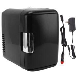 mini portable fridge 4l compact refrigerator for skincare beauty serum face mask personal cooler includes 12v and ac cords desktop accessory for home office dorm travel