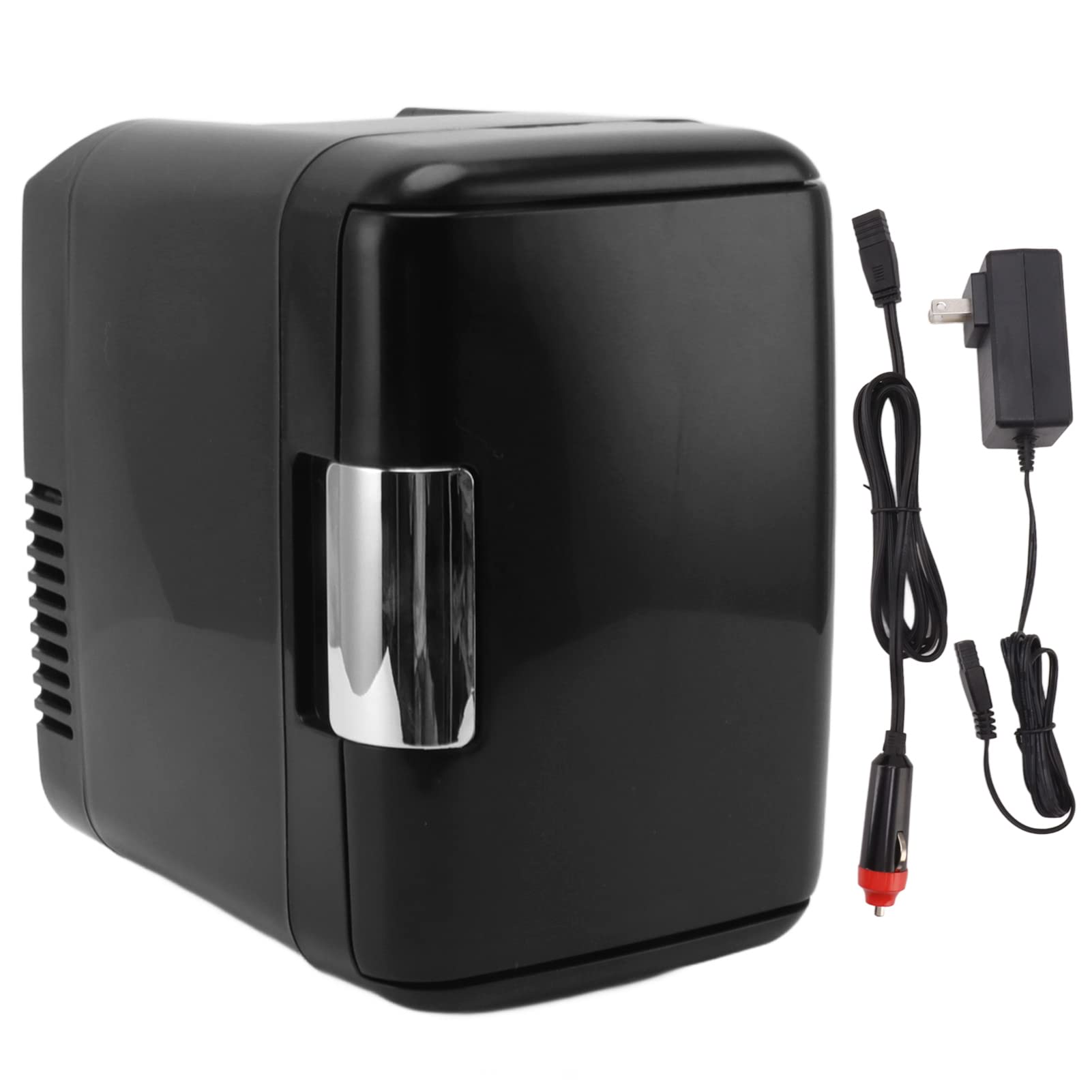 Mini Portable Fridge 4L Compact Refrigerator for Skincare Beauty Serum Face Mask Personal Cooler Includes 12V and AC Cords Desktop Accessory for Home Office Dorm Travel