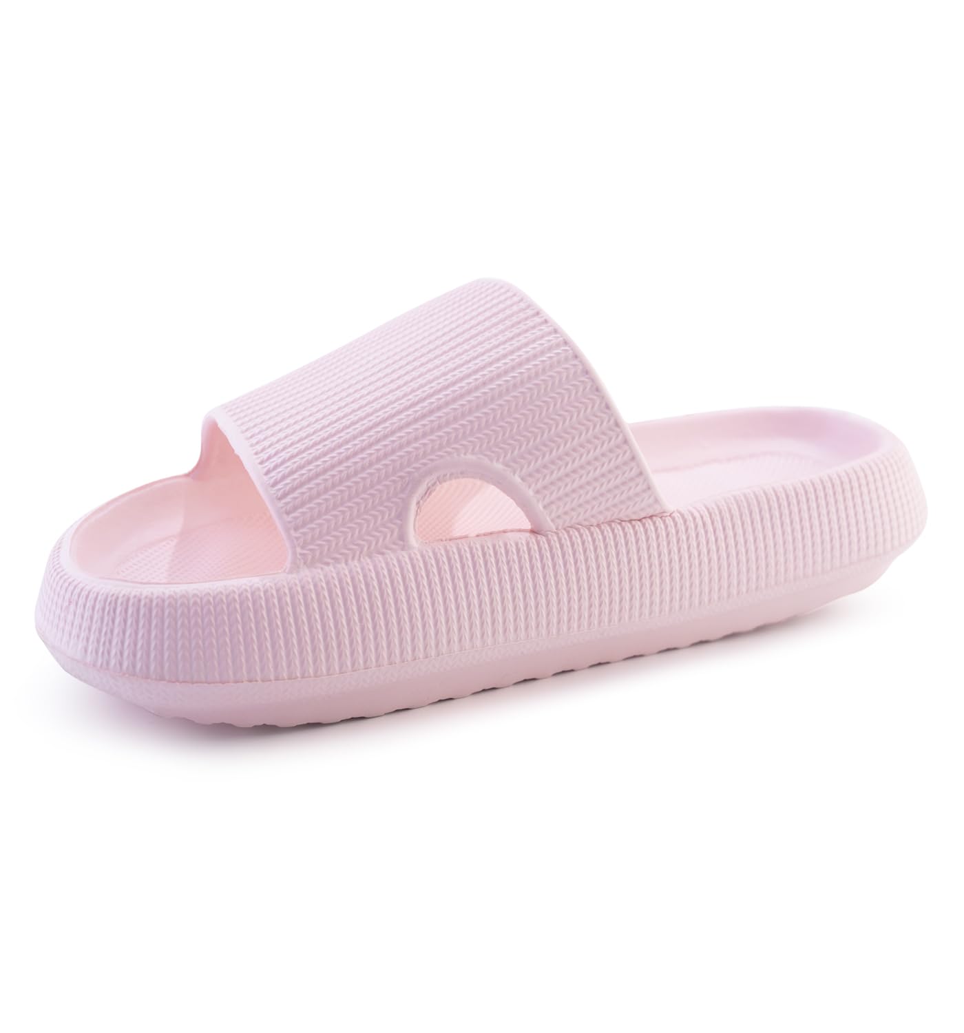 SUMMERJOY Cloud Slides for Women and Men, Soft Cloud Slippers, Massage Black Bubble Slides Easy Clean Thick Sole Non-slip Pillow Slippers, Shower, Swimming, Beach, Indoor and Outdoor Pillow Slides