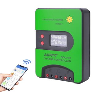 beleeb bluetooth mppt solar charge controller-solar panel regulator fit for gel sealed flooded efb and lithium battery-mppt 75v 30 amp 12/24 volt