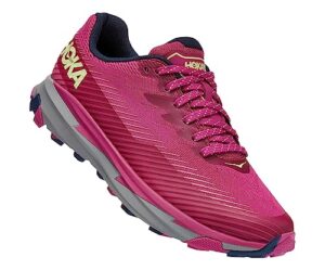 hoka one one torrent 2 womens shoes size 9.5, color: festival fuchsia/ibis rose, fuchsia ibis rose festivals