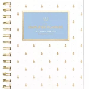 At-A-Glance Emily Ley Simplified Jul 2023 - Jun 2024 Planner 8.5"x5.375", Weekly/Monthly, Pineapple