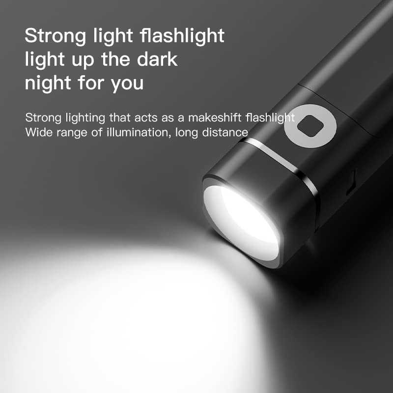 4-in-1 Portable LED Desk Lamp - Flashlight, Power Bank, and Phone Stand, 3 Brightness Levels/Rechargeable/Eye-Caring/Retractable Table Lamp and Emergency Light, Multifunctional for Home and Outdoor