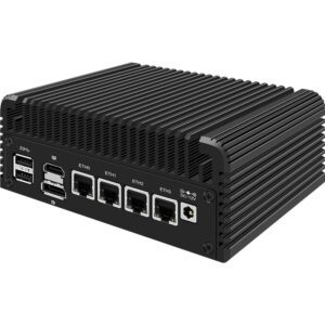 CWWK Mini PC Intel N Series 4-core N100 Fanless Mini Host Soft Route. (Barebone)