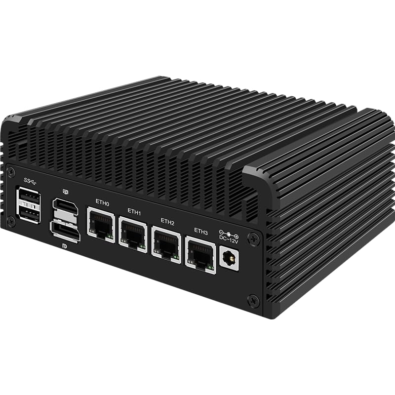 CWWK Mini PC Intel N Series 4-core N100 Fanless Mini Host Soft Route. (Barebone)