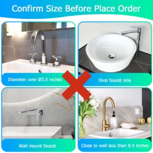 24-Inch XXL Kitchen Sink Splash Guard, Silicone Sink Protectors for Kitchen Sink, Gigabaskets Drip Catcher Tray & Draining Pad, Keep Kitchen/Bathroom/RV Faucet Counter Dry & Clean Gadget Accessories