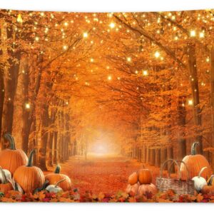 Allenjoy 10 x 8 FT Fall Photography Backdrop Thanksgiving Party Supplies Autumn Pumpkin Friendsgiving Background Decor Photo Booth Props