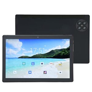tablet 10.1 inch android 12 tablet, 8gb ram and 256gb rom, octa core cpu, 5g wifi, support 4g communication network, dual 16mp and 8mp camera, black