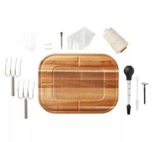 our table 16-piece turkey prep and carving board kit