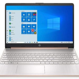 HP 15-ef1073wm, 15.6" HD Screen, AMD Athlon Silver 3050U, 4 GB DDR4 Memory, 128 GB SSD, 1-Year Office 365, Win 10 Home S Mode, Rose Gold