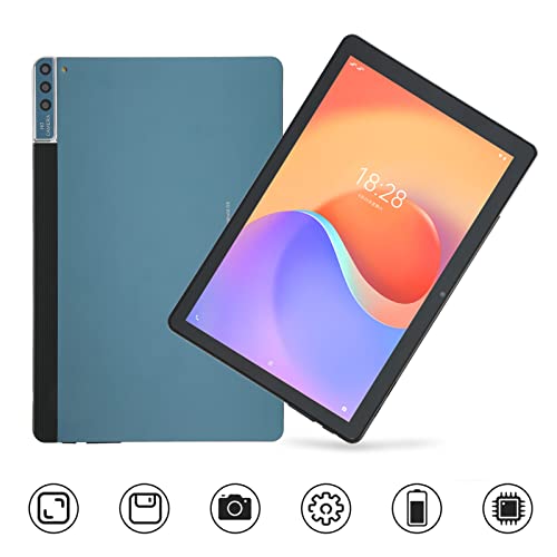 Qinlorgo 4G Calling Tablet, Octa Core Processor 12GB RAM 128GB ROM HD Tablet 100-240V for Android 11 for Learning (US Plug)