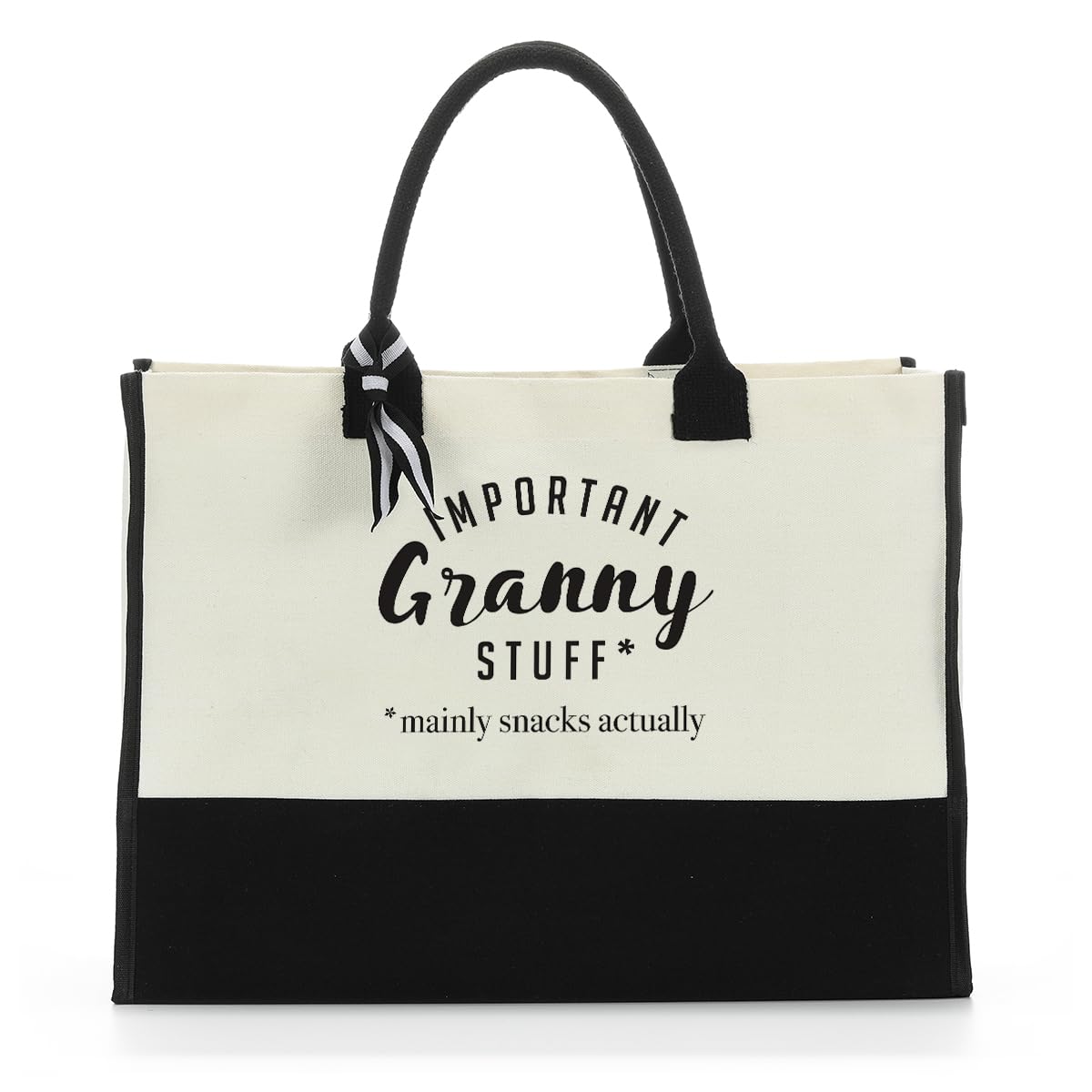 FORBIDDEN PAPER Granny Gifts Best Grandma Gifts Tote Bag Handbag Shopping Bag Granny Stuff for Grandmother Grammy Gigi Gifts First Time Grandma Gifts Beach Bag Birthday Christmas Presents for Travel