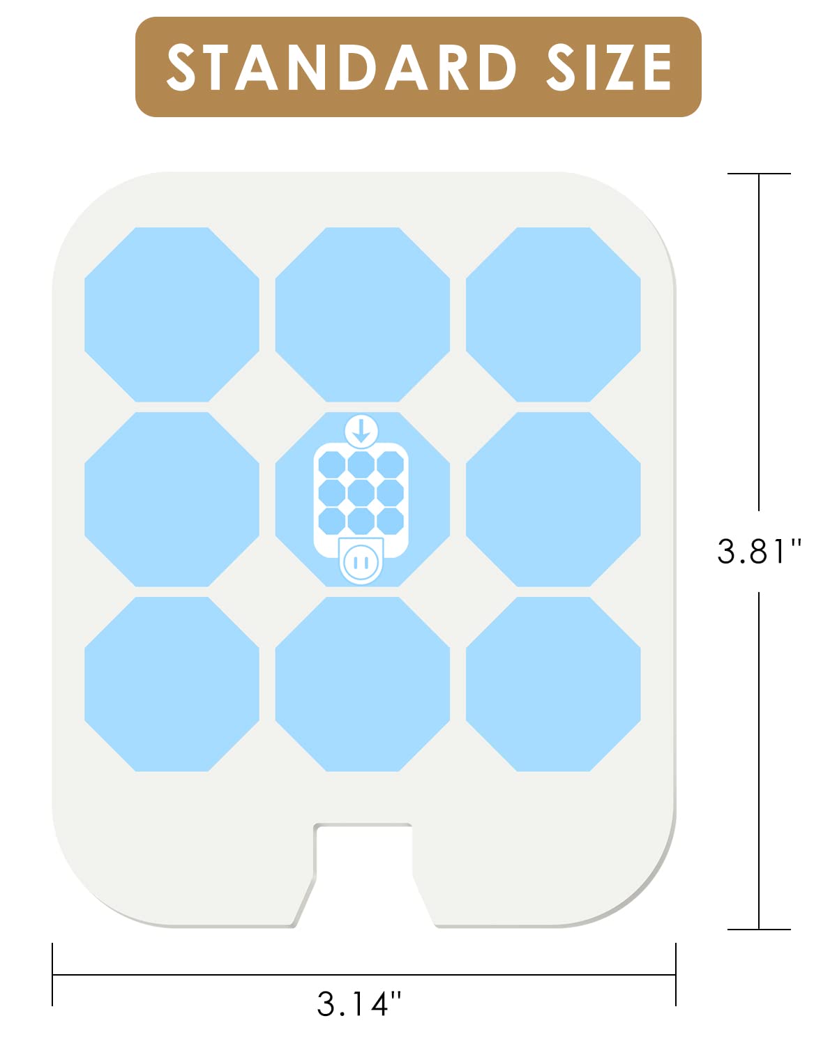 TINDTOP 24 Pack Refills Glue Cards for Safer Home SH502, Compatible with Dynatrap DT3005W Dot Plug-in Indoor Replacement Glue Boards