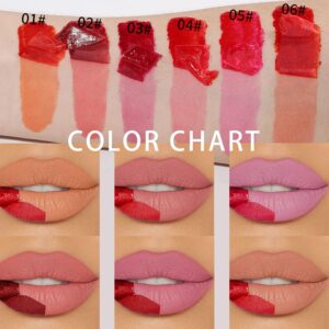 Meilury Lip Stain Set, 5 Colors Lip Stain Peel Off Mask Lip Gloss, Lip Tattoo Lip Tint Stain Matte Lipstick, Long Lasting Waterproof Non-stick Cup Lip Tint Peeling Stain Lipstick For Women (5 Colors)