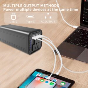 27000mAh Power Bank with 100W AC Outlet,60W PD Type-C Output&Input Portable Laptop Charger，2 USB Output(QC3.0 18W) Power Bank，97.2 WH Fast Charging for Phone, Notebook, Drone and More (N2)