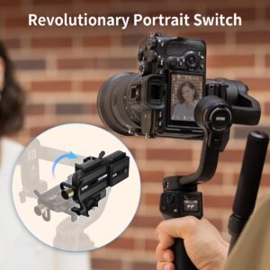 ZHIYUN Weebill 3S Gimbal Stabilizer for DSLR and Mirrorless Camera Canon/Nikon/Sony/Panasonic/Fujifilm,Fill Light,Native Vertical Shooting