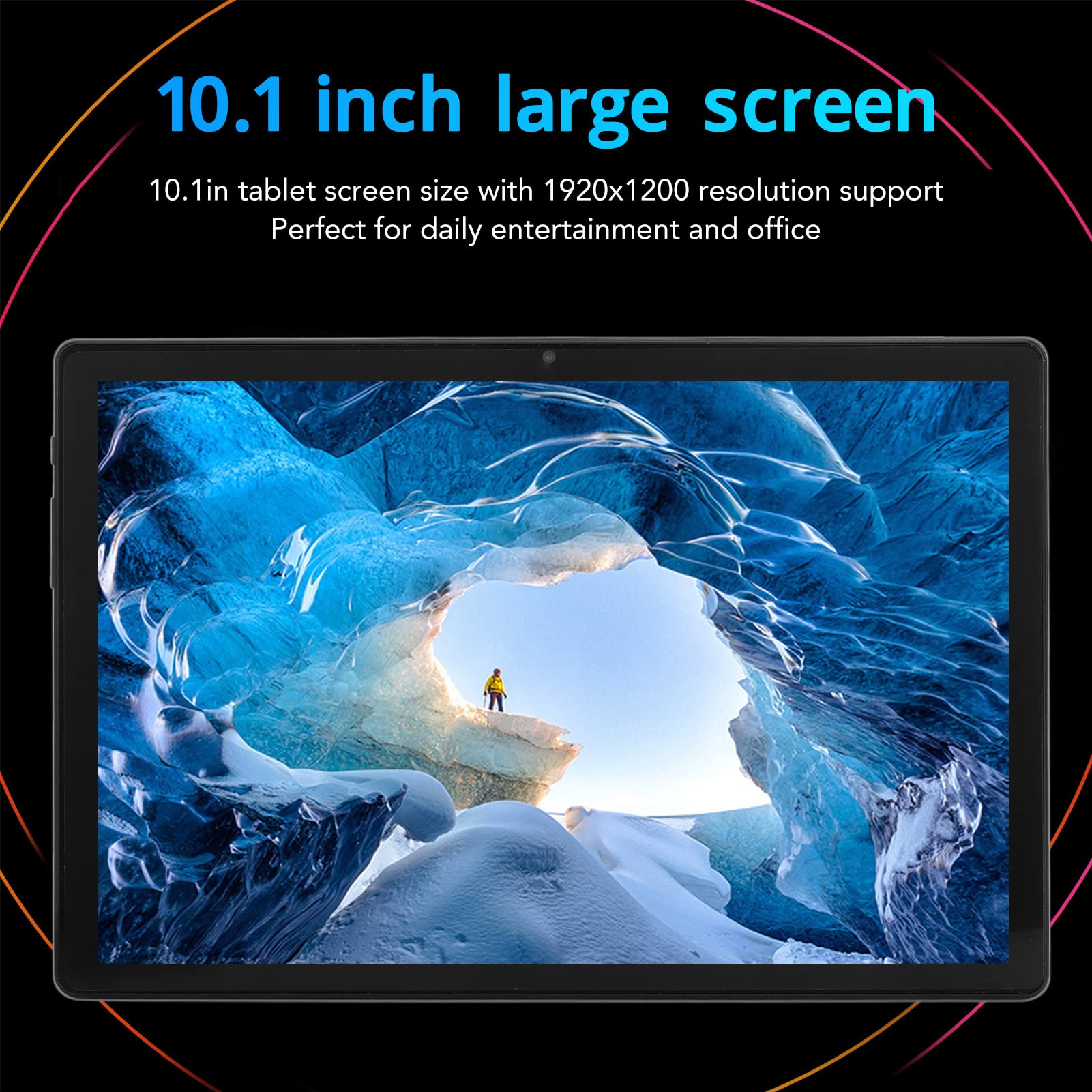 10.1in Tablet for Android, 5GWiFi Tablet 8GB RAM 128GB Storage, 8MP 16MP Dual Camera, Octa core CPU,1920x1200 IPS HD Display Screen,GPS FM WiFi BT, 7000mAh (Blue)