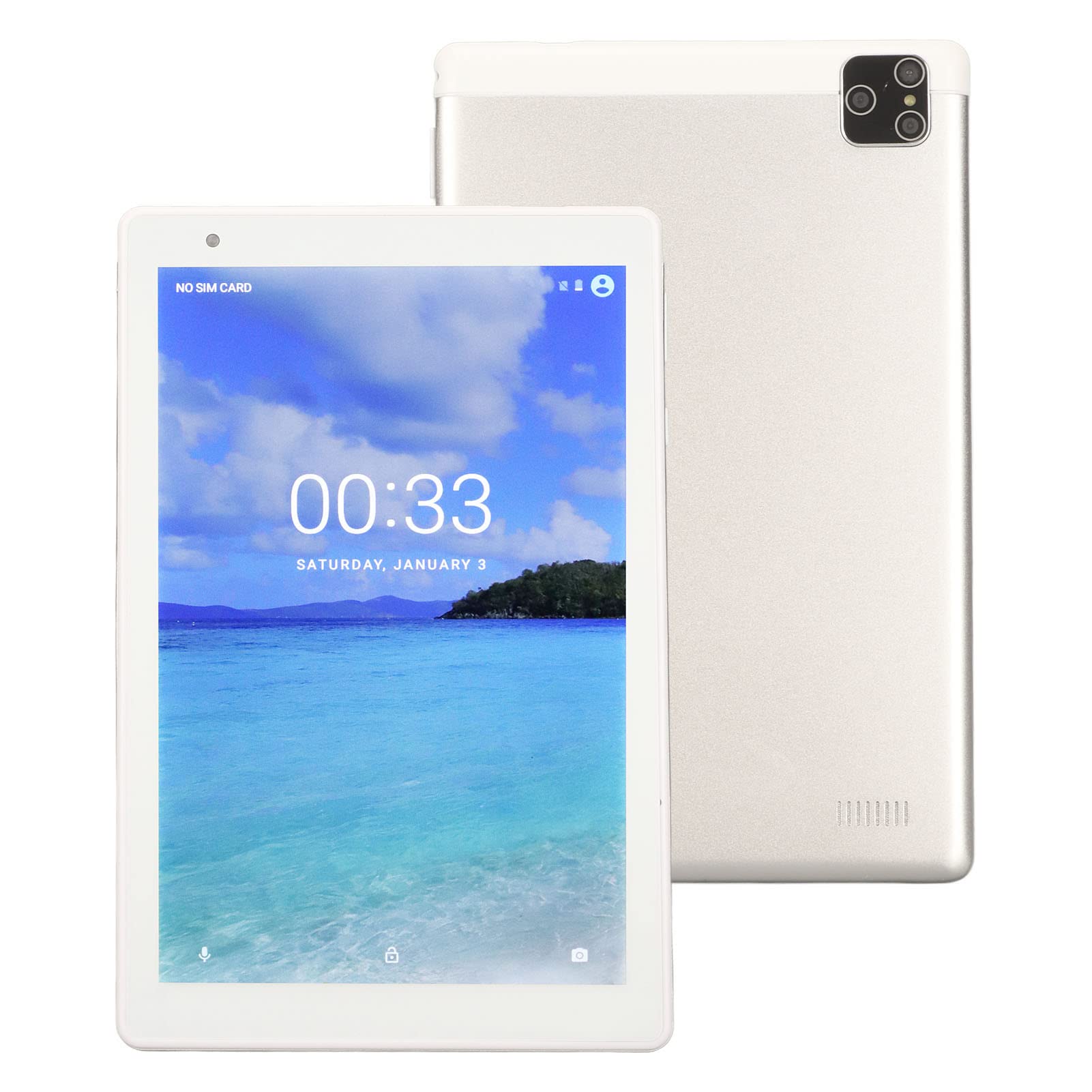 8.1 Inch Tablet Android 10 Tablet, Kids Tablet, 4GB RAM 64GB ROM, HD Display, 128GB Expand, 2MP+5MP Dual Camera,2.4G/5G WiFi, BT,3G Network, Dual Sim Slot, 5000mAh Battery