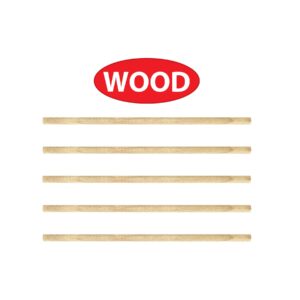 Beistle 100 Piece 0.25" x 8" Wooden Dowel Rods, DIYers Crafting Hardwood Sticks