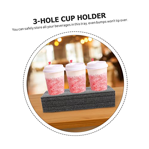 2pcs Milk Tea Drink Cup Holder Foam Drink Carrier Holder Trays car Stands Cup Drink Carrier to Go Disposable car Accessory Takeout Packing Supply Pearl Cotton Compost re-usable