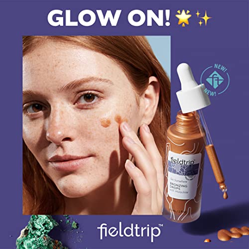 Fieldtrip Go Sunwhere Bronzing Drops with Malachite, Clean, Vegan & Cruelty-Free Skincare, 1oz