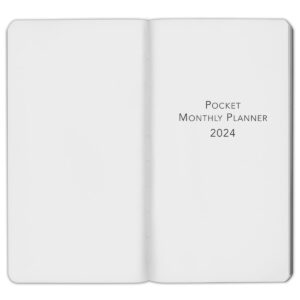 2024 Harbor Pocket Monthly Planner - Cambridge Reef Blue - 6x3.25"