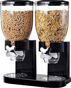 wroda food dispenser cereal containers storage dispenser food storage container cereal dispenser countertop for candy nut grain granola snack