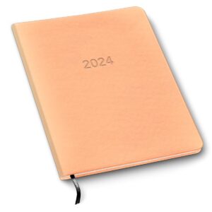 2024 harbor large monthly planner - metallic rose gold - 9.75x7.5"