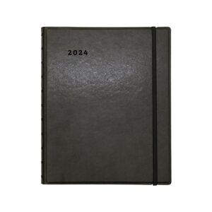 2024 filofax 8.5-inch x 10.88-inch academic & calendar monthly planner, black (c1811001)