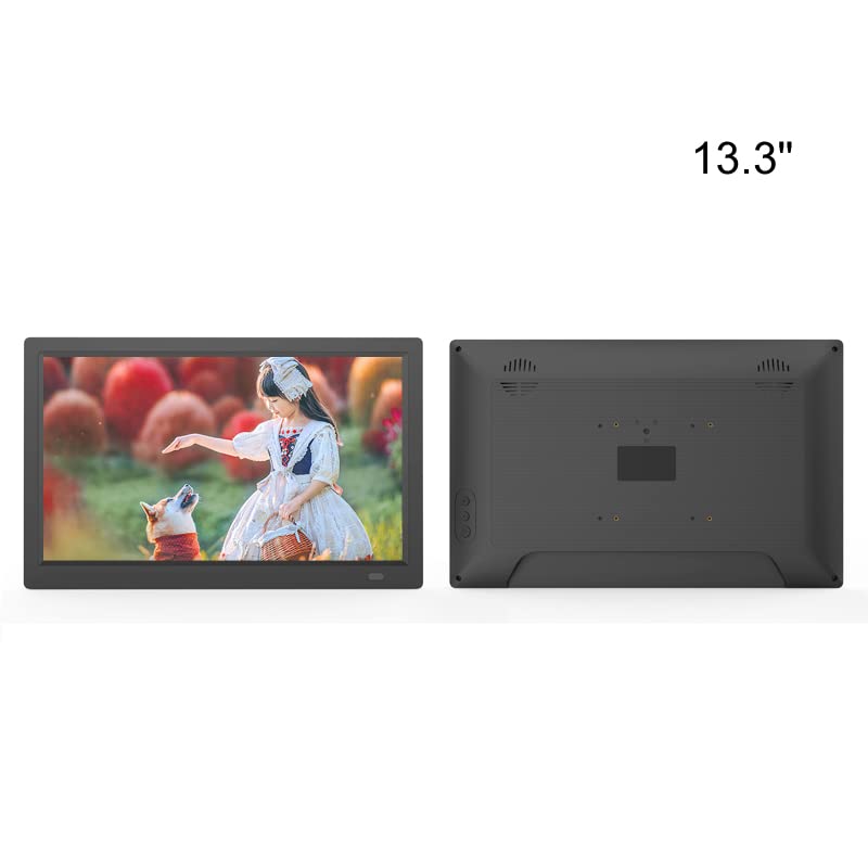 RAYPODO 13.3 Inch PoE Mount Tablet with Android - Perfect for Digital Signage and Automation Control with Black Color