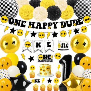 one happy dude birthday party decoration selections first birthday party supplies 1st birthday celebration party decors first birthday party idea for baby girls and boys (selection-a)