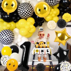 One Happy Dude Birthday Party Decoration Selections First Birthday Party Supplies 1st Birthday Celebration Party Decors First Birthday Party Idea for Baby Girls and Boys (Selection-A)