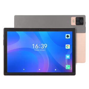 android 12 tablet 10.1 inch tablets, 12gb ram 256gb rom, octa core cpu, 512gb expand, fhd display, 8mp+16mp camera, 2.4g/5g wifi, bt5.0, 4g cellular network, 7000mah battery (gold)