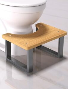 ergonomic bathroom toilet stool for healthier bowel movements - easy-to-use poop stool improves digestion and reduces constipation comfort suitable for adults & kids compatible for squatty potty