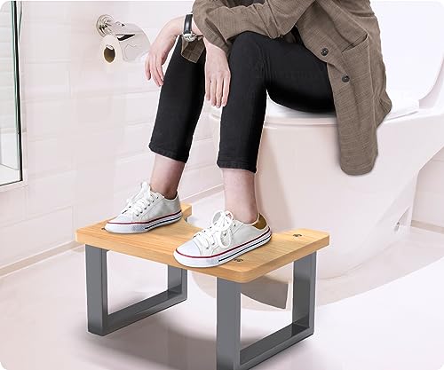 Ergonomic Bathroom Toilet Stool for Healthier Bowel Movements - Easy-to-Use Poop Stool Improves Digestion and Reduces Constipation Comfort Suitable for Adults & Kids Compatible for squatty Potty