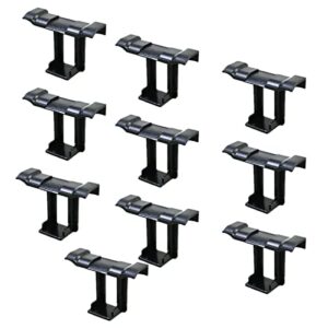 houson 10pcs solar panel drainage clips roof solar panel frame cleaning clips photovoltaic panel water guide & mud clamp auto remove stagnant water (35mm)
