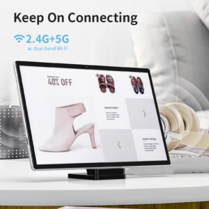 128GB Computer Tablets, 8GB RAM Octa Core CPU, 10inch Android11 Business Tablet PC, 16MP Camera, 8800mAh Battery, 2.4G 5G WiFi Tablet, 4G Network Calling Phone Tablets, Silver