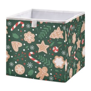 nfmili storage bins (christmas candy) large storage baskets collapsible fabric storage cubes organizer with handles