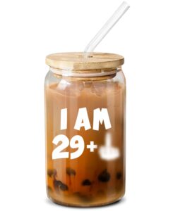 neweleven 30th birthday gifts for her women - 1994 30th birthday decorations for women - 30 year old gifts idea for women, friends, sister - 16 oz coffee glass - 16 oz coffee glass
