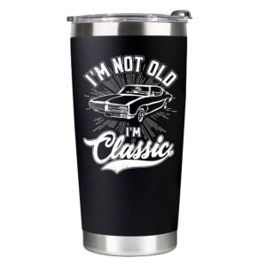 Christmas Gifts for Men, Gifts for Dad 20oz Tumbler Cup - Funny Gift Idea for Husband, Grandpa, Fathers Day, Him From Daughter, Son, Kid - 30th, 40th, 50th, 60th, 70th, 80th Men Birthday Gift Ideas