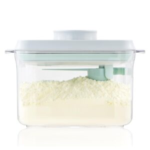 tourdeus formula container, airtight formula storage container with scoop and scraper, bpa-free pop container with lid for flour, coffee, cereal, sugar -300g 1700ml