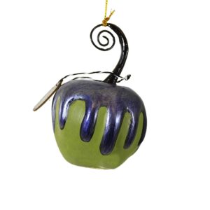 Bethany Lowe Designs - Green Apple with Purple Poison Ornament Mini - LA2055
